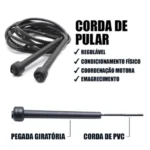 Corda de Pular Profissional Ajustável de PVC